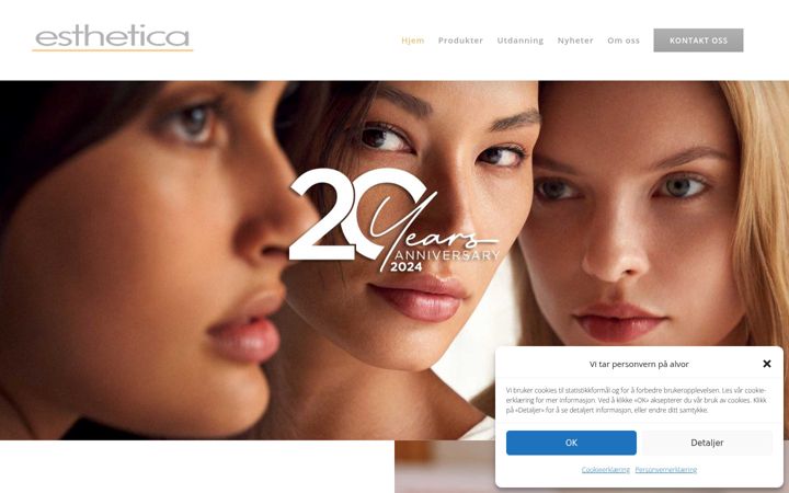 Screenshot of esthetica.no