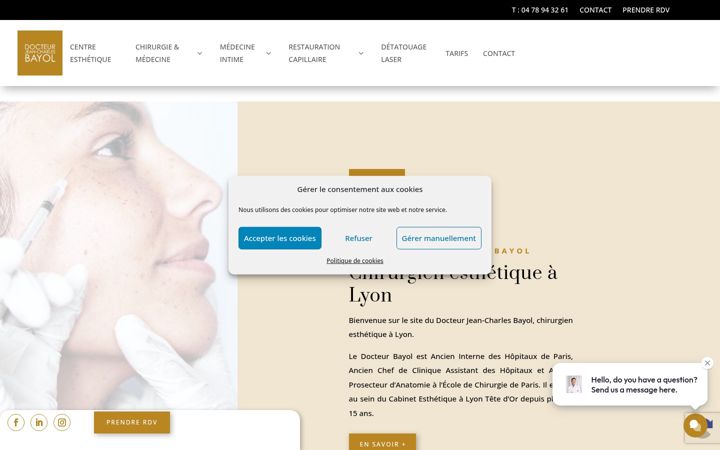 Ekrano kopija esthetique-chirurgie-lyon.fr