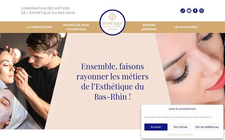 Ekrano kopija esthetique67.fr