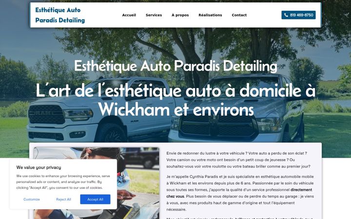 Képernyőkép: esthetiqueautoparadis.ca