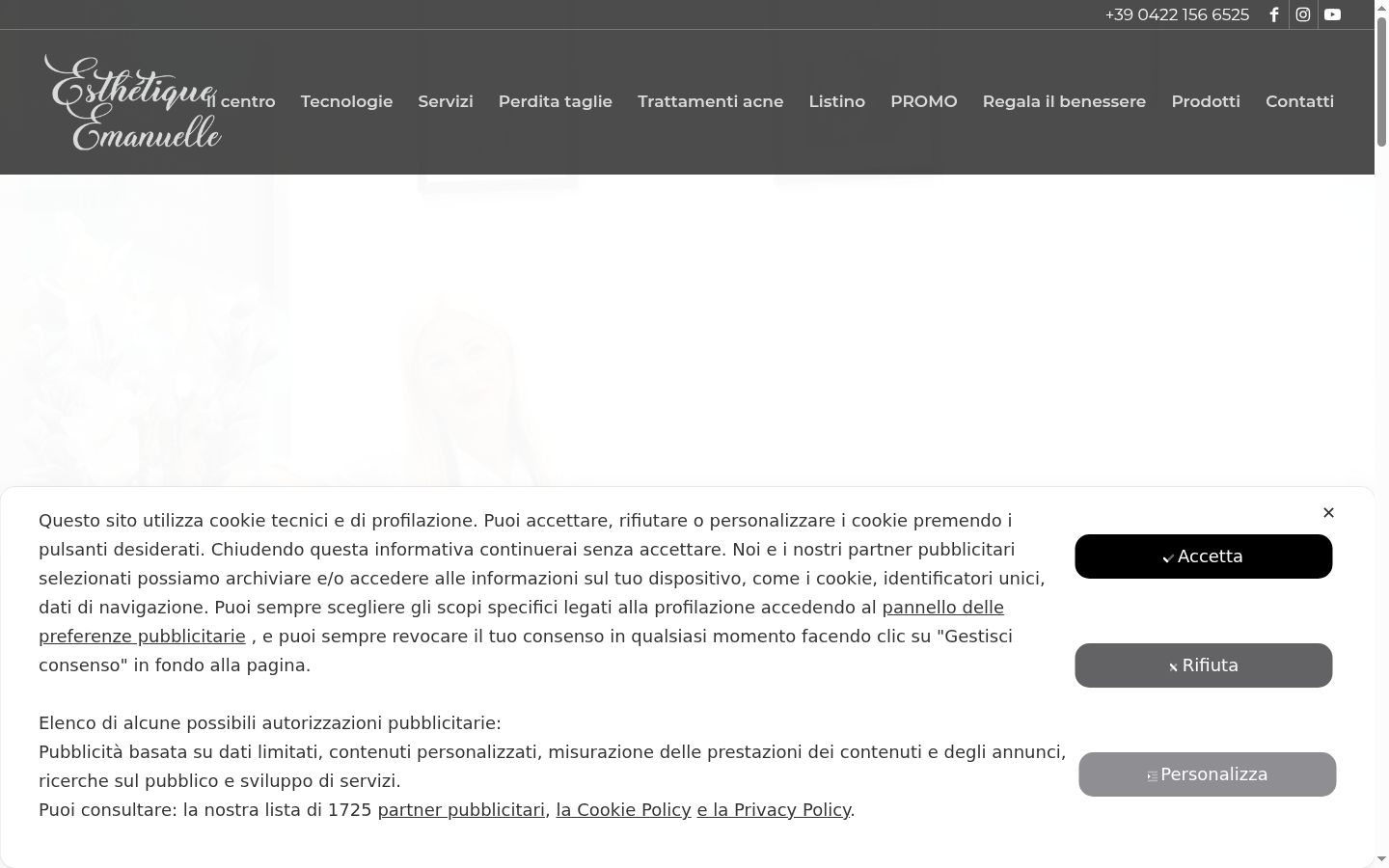 Screenshot des Einwilligungsbanners vor jeglicher Interaktion