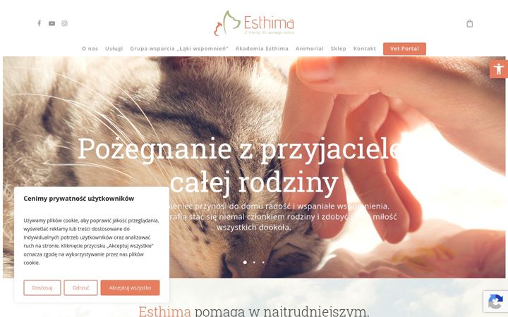 Ekrano kopija esthima.pl