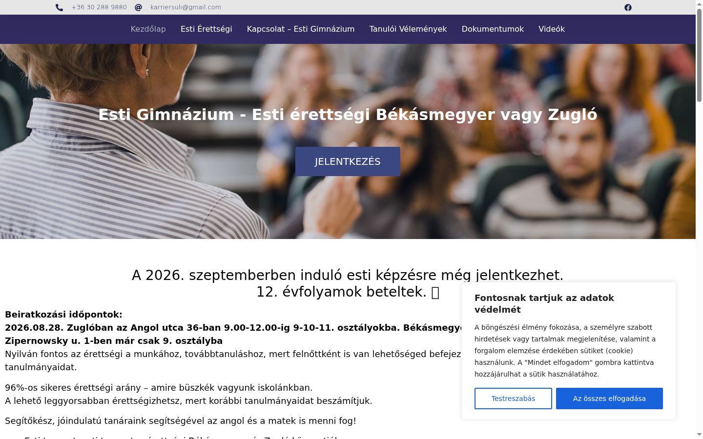 Kuvakaappaus suostumusbannerista, joka näytettiin ennen mitään vuorovaikutusta