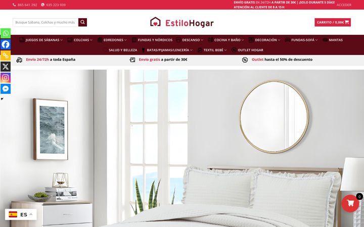 Skärmbild av estilohogar.es