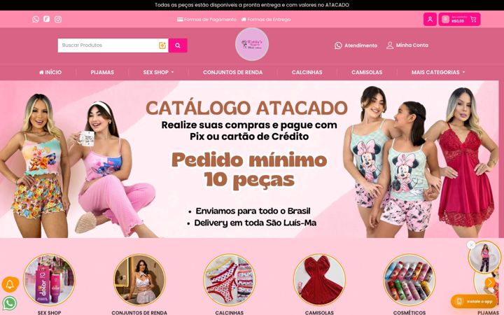 Екранна снимка на estiluslingeriee.com.br