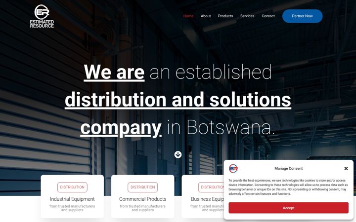 Screenshot van estimatedresource.org