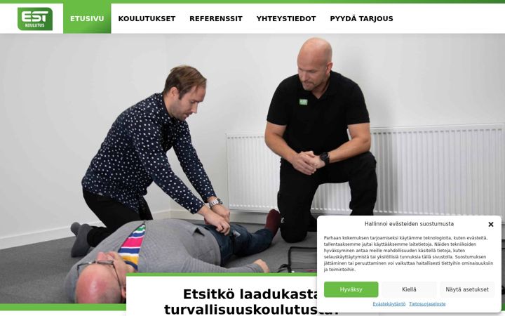 Captura de ecrã de estkoulutus.fi