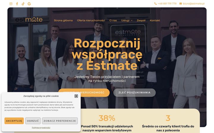 Ekrano kopija estmate.pl