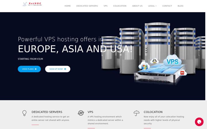 Screenshot of estnoc.ee