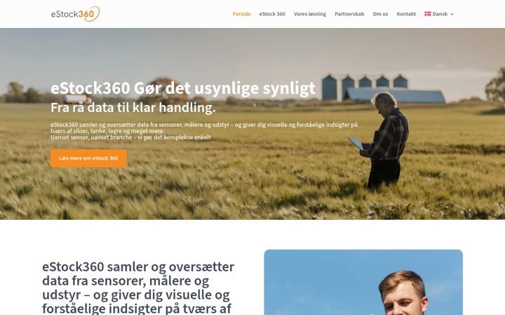 Screenshot of estock360.dk