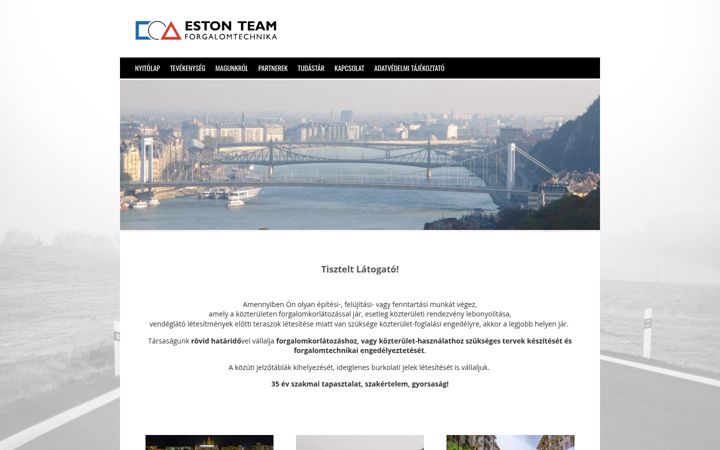 Screenshot di estonteam.hu
