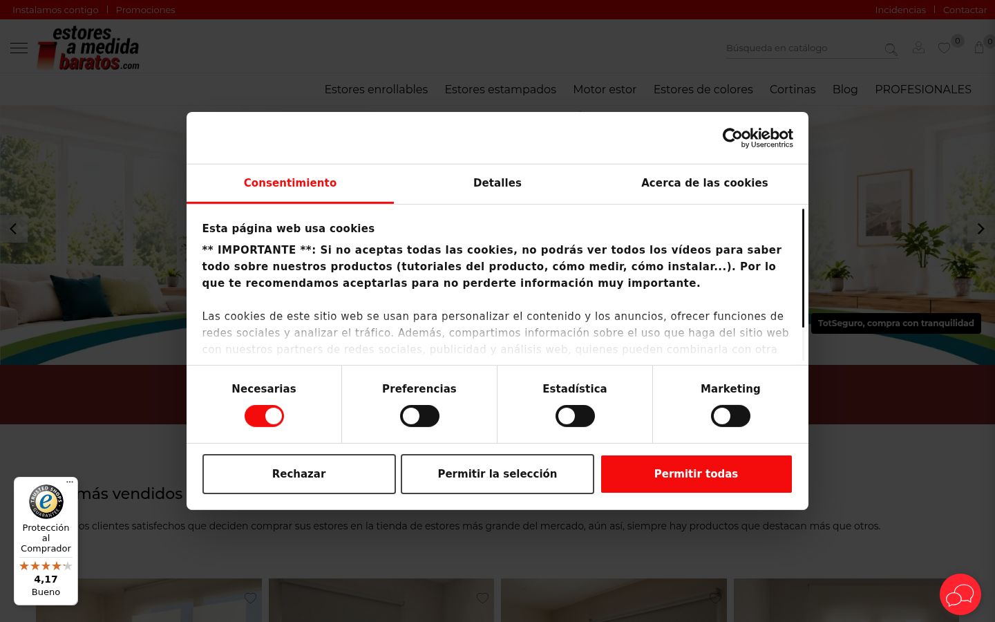 Sutikimo reklamjuostės, rodytos prieš bet kokią sąveiką, ekrano kopija