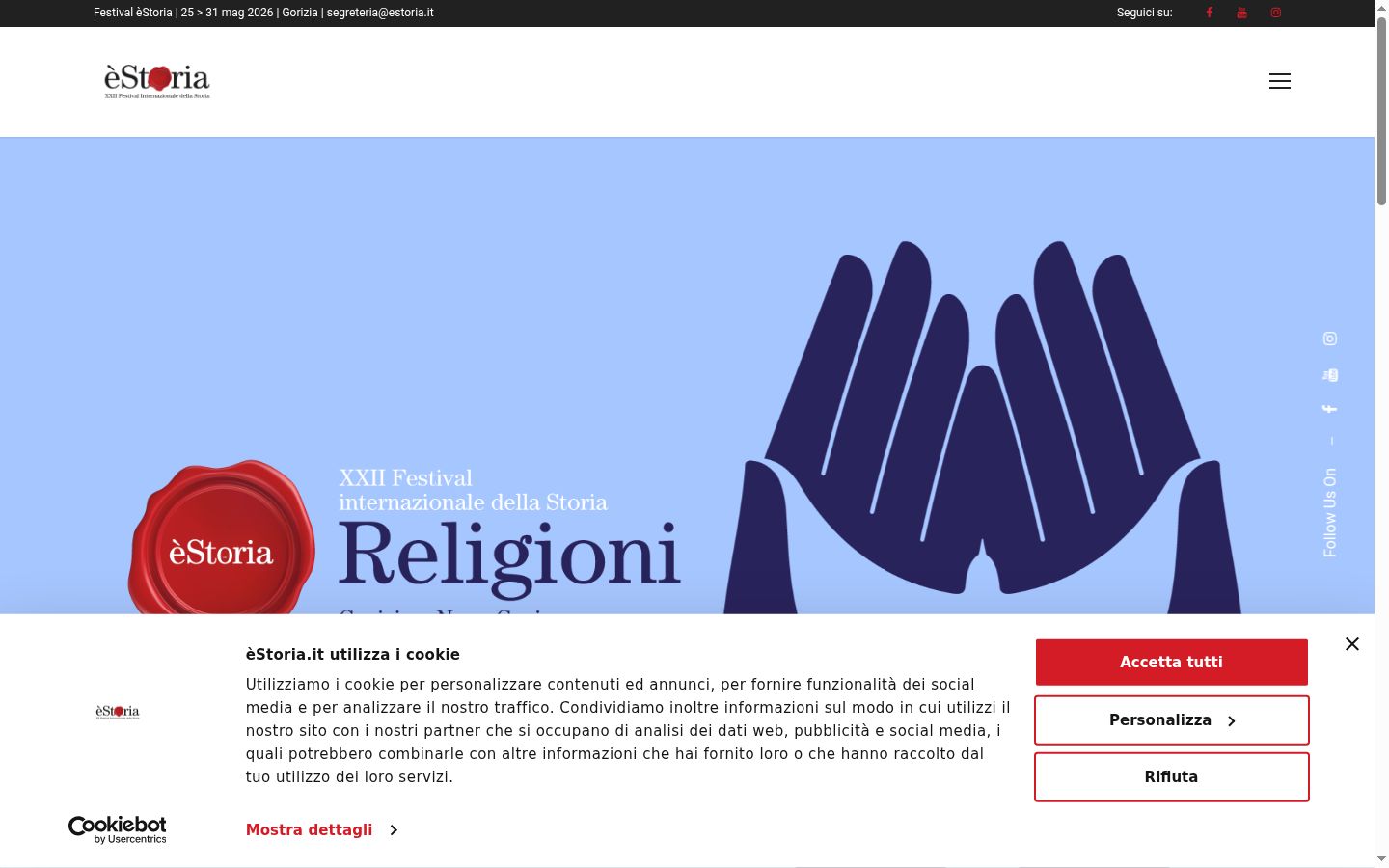 Screenshot des Einwilligungsbanners vor jeglicher Interaktion