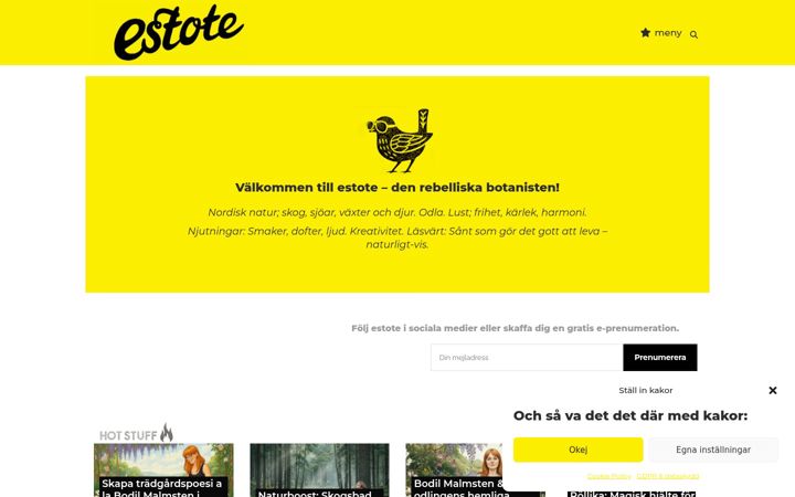 Skjermbilde av estote.se