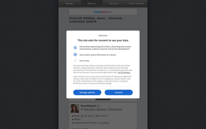 Screenshot of estoycerca.com