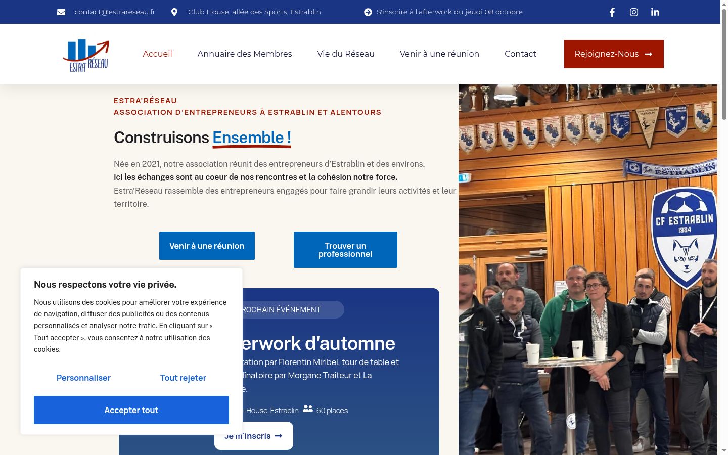 Snímek obrazovky baneru souhlasu zobrazeného před jakoukoli interakcí