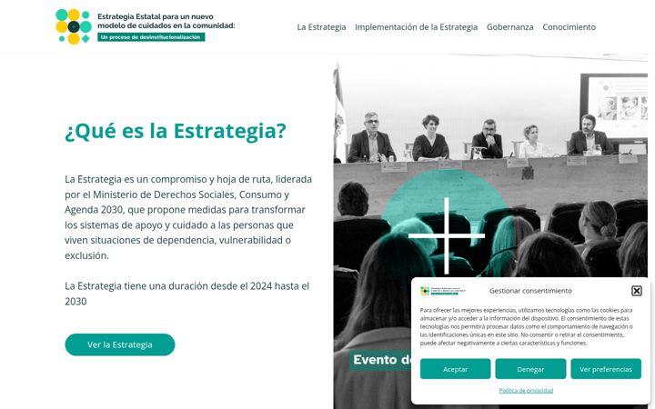 Screenshot ta' estrategiadesinstitucionalizacion.gob.es