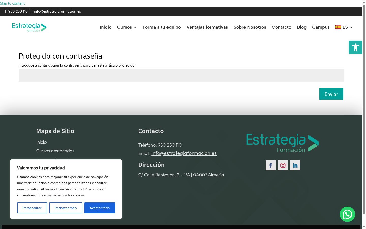 Screenshot tal-banner tal-kunsens muri qabel kwalunkwe interazzjoni