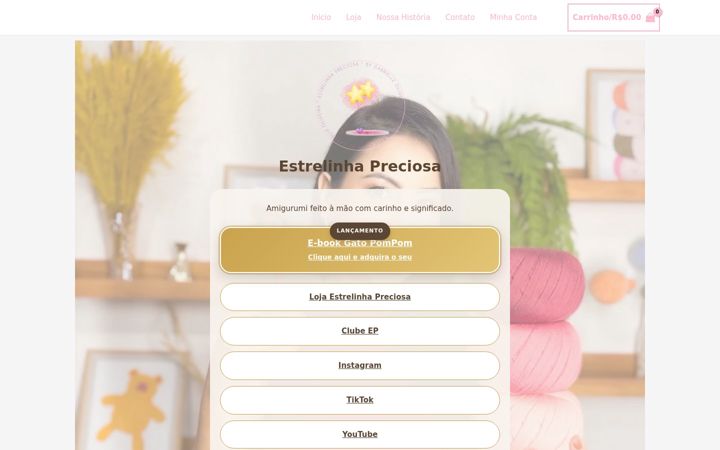 Skärmbild av estrelinhapreciosa.com.br