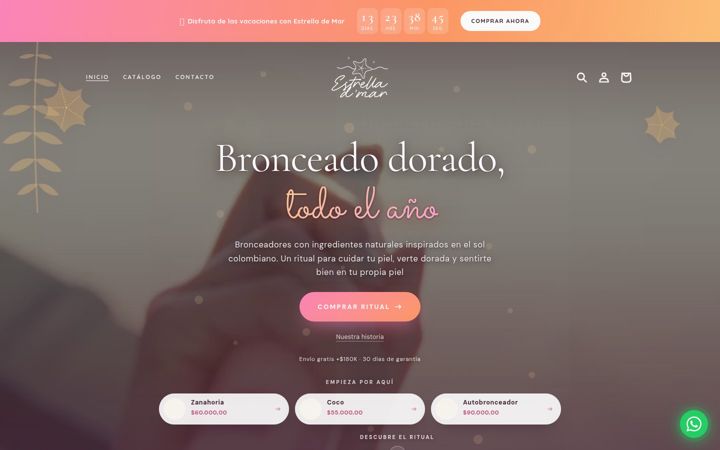 Screenshot of estrellademar.co