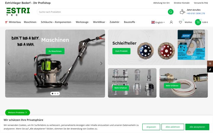 Zrzut ekranu estri-tec.de
