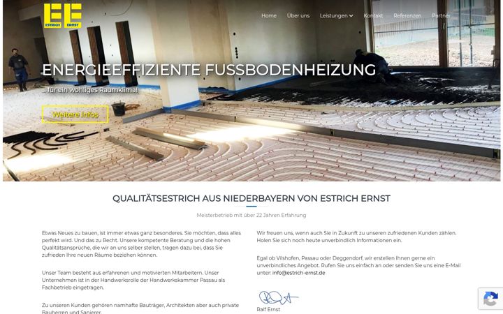 Zrzut ekranu estrich-ernst.de