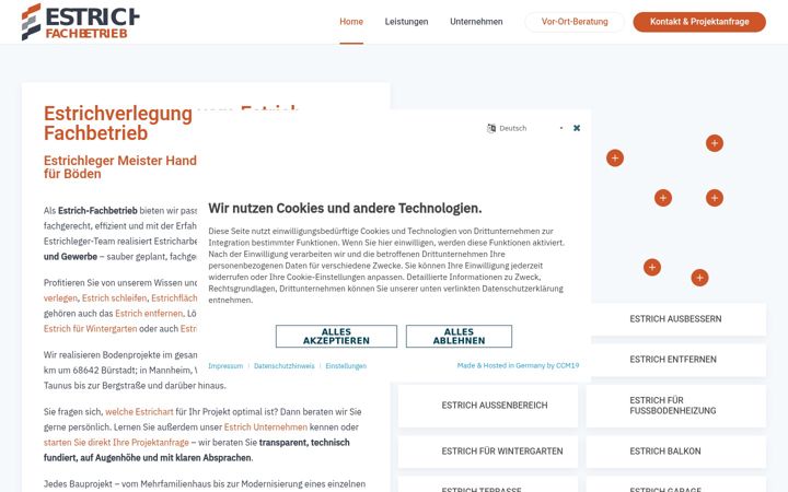 Zrzut ekranu estrich-fachbetrieb.de