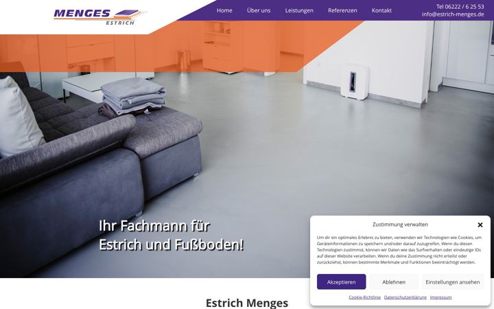 Zrzut ekranu estrich-menges.de