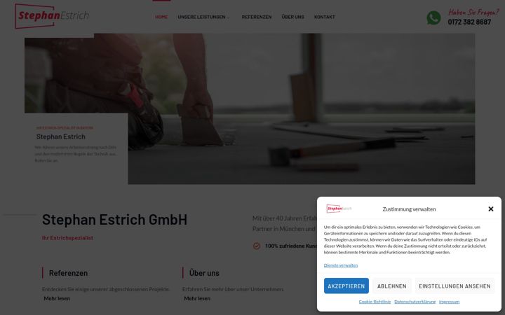 Zrzut ekranu estrich-stephan.de