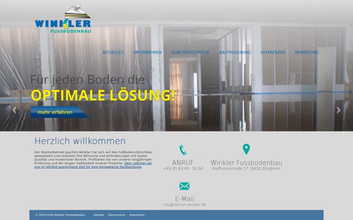 Zrzut ekranu estrich-winkler.de