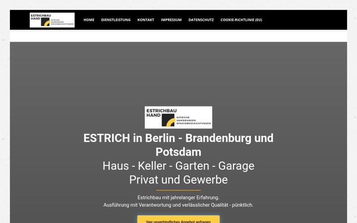 Zrzut ekranu estrichbau-hand.de