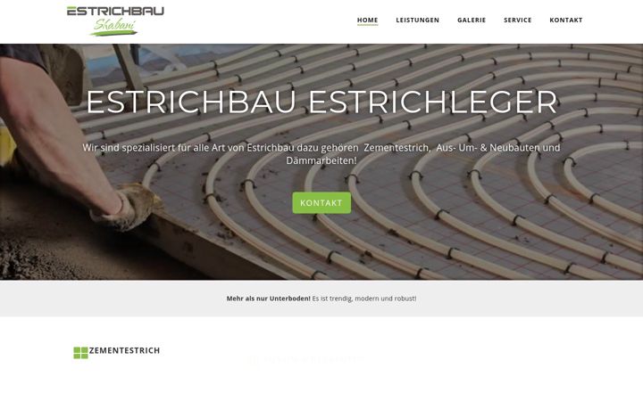 Screenshot ta' estrichbau-shabani.de