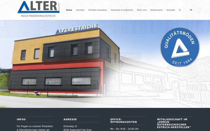 Posnetek zaslona estriche-alter.at
