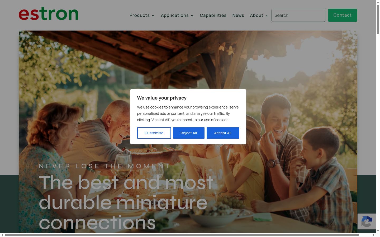 Screenshot tal-banner tal-kunsens muri qabel kwalunkwe interazzjoni