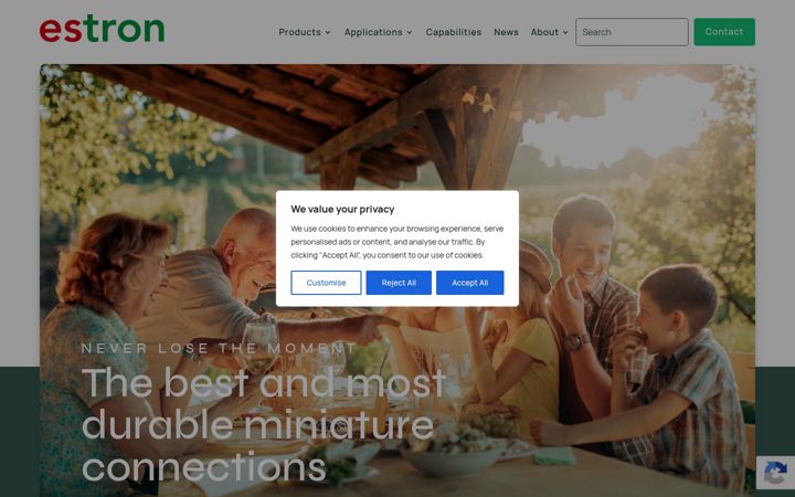Screenshot ta' estron.dk
