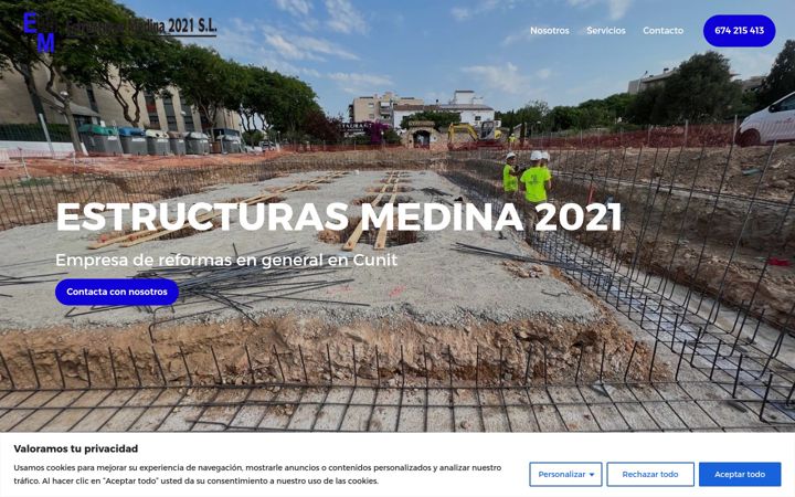Screenshot of estructurasmedina2021.com