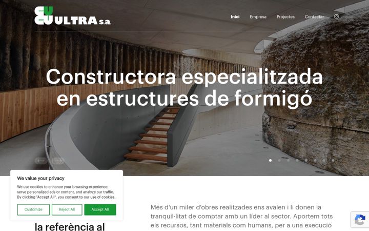 Screenshot of estructurasultra.com
