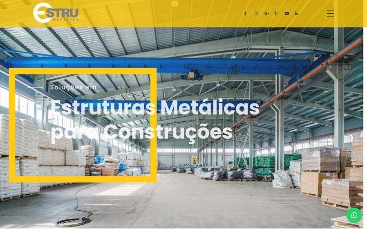 Skärmbild av estrumetalica.com.br