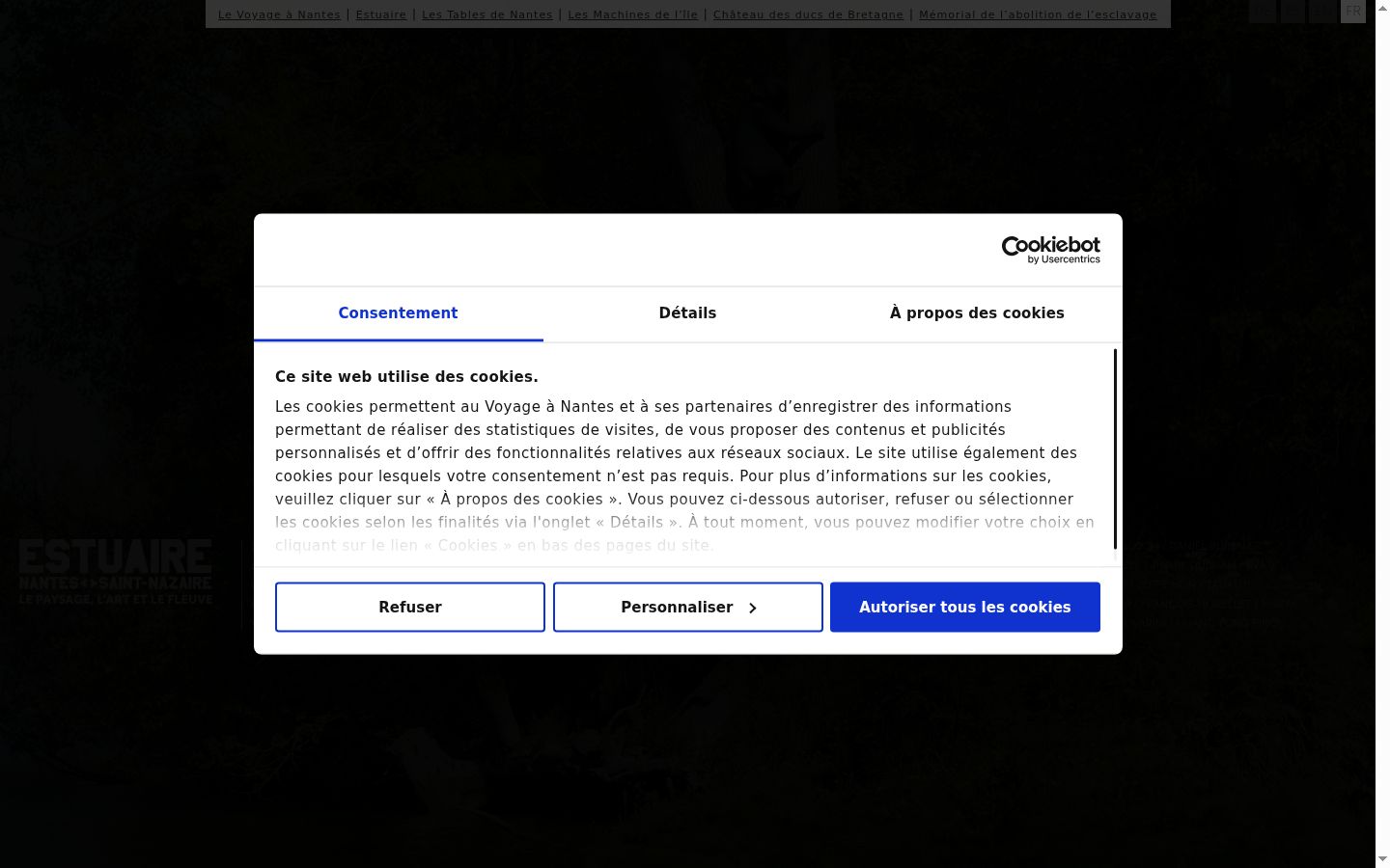 Kuvakaappaus suostumusbannerista, joka näytettiin ennen mitään vuorovaikutusta