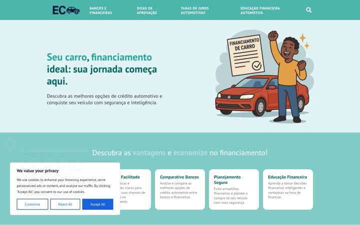 Screenshot of estudantecurso.com