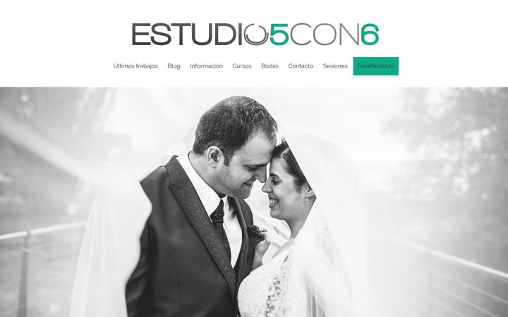 Screenshot stránky estudio5con6.es