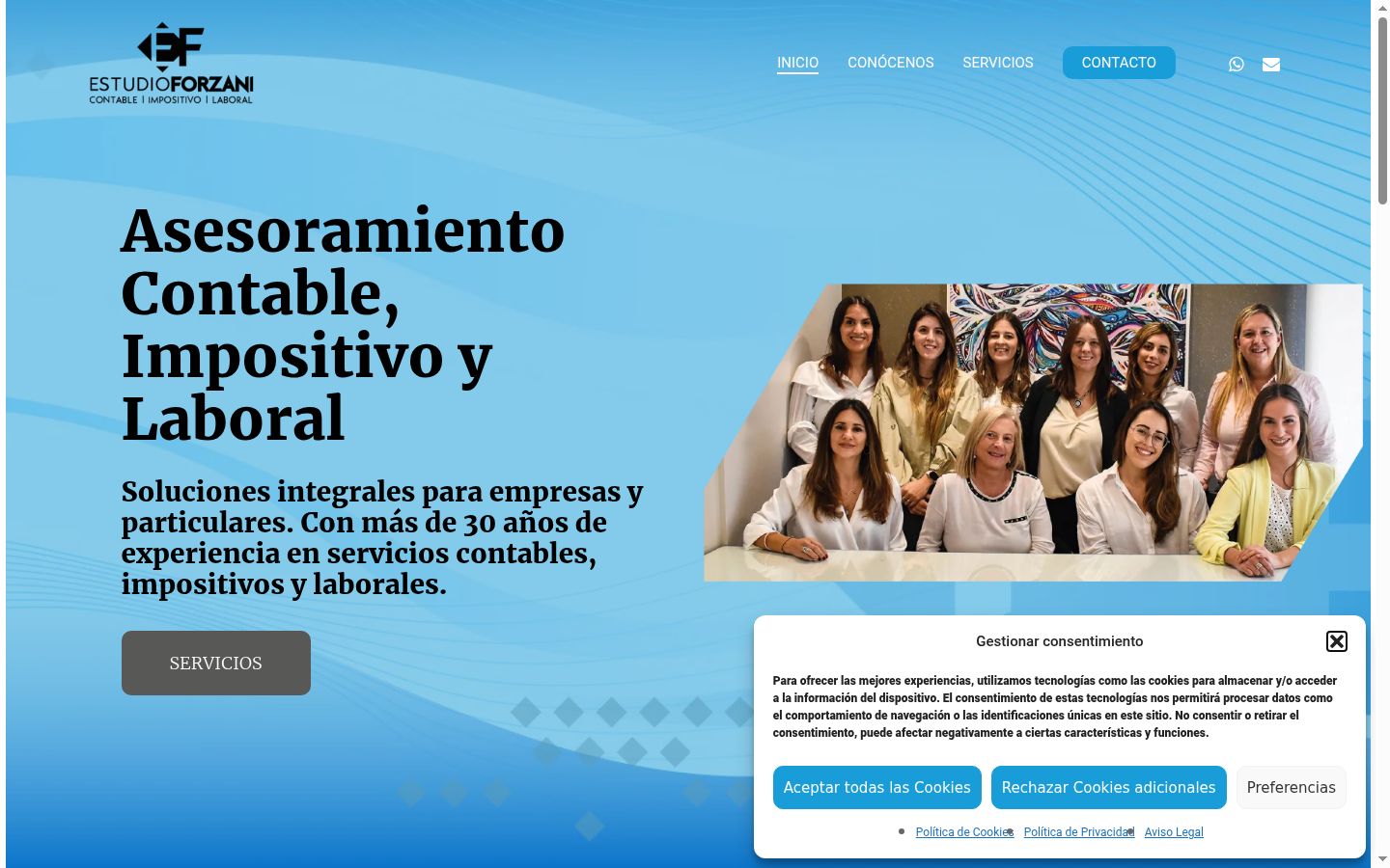 Screenshot tal-banner tal-kunsens muri qabel kwalunkwe interazzjoni