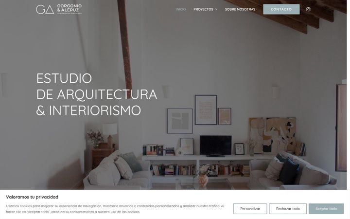 Screenshot ta' estudiogorgonioalepuz.es