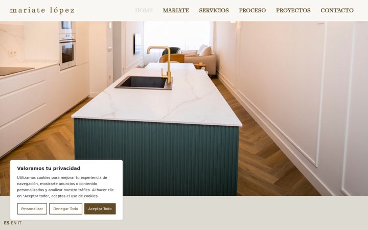 Screenshot of estudiomariatelopez.com