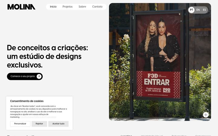Skärmbild av estudiomolina.com.br