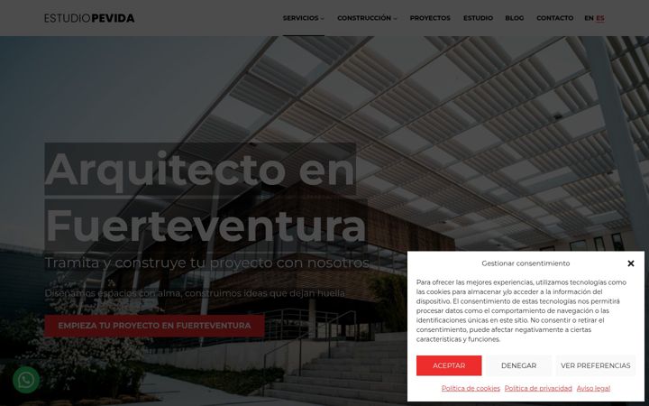 Screenshot of estudiopevida.com