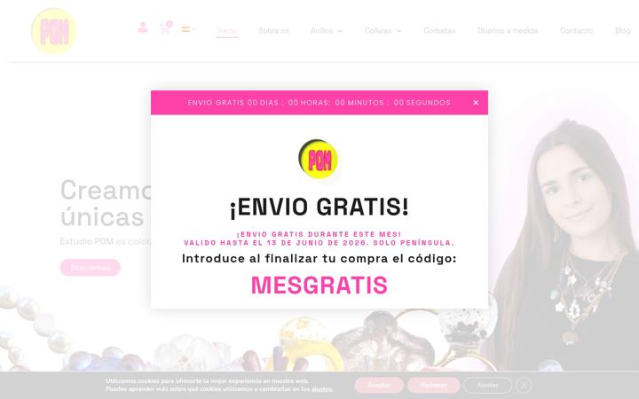 Screenshot of estudiopom.com