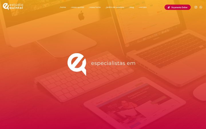 Skärmbild av estudioquintal.com.br