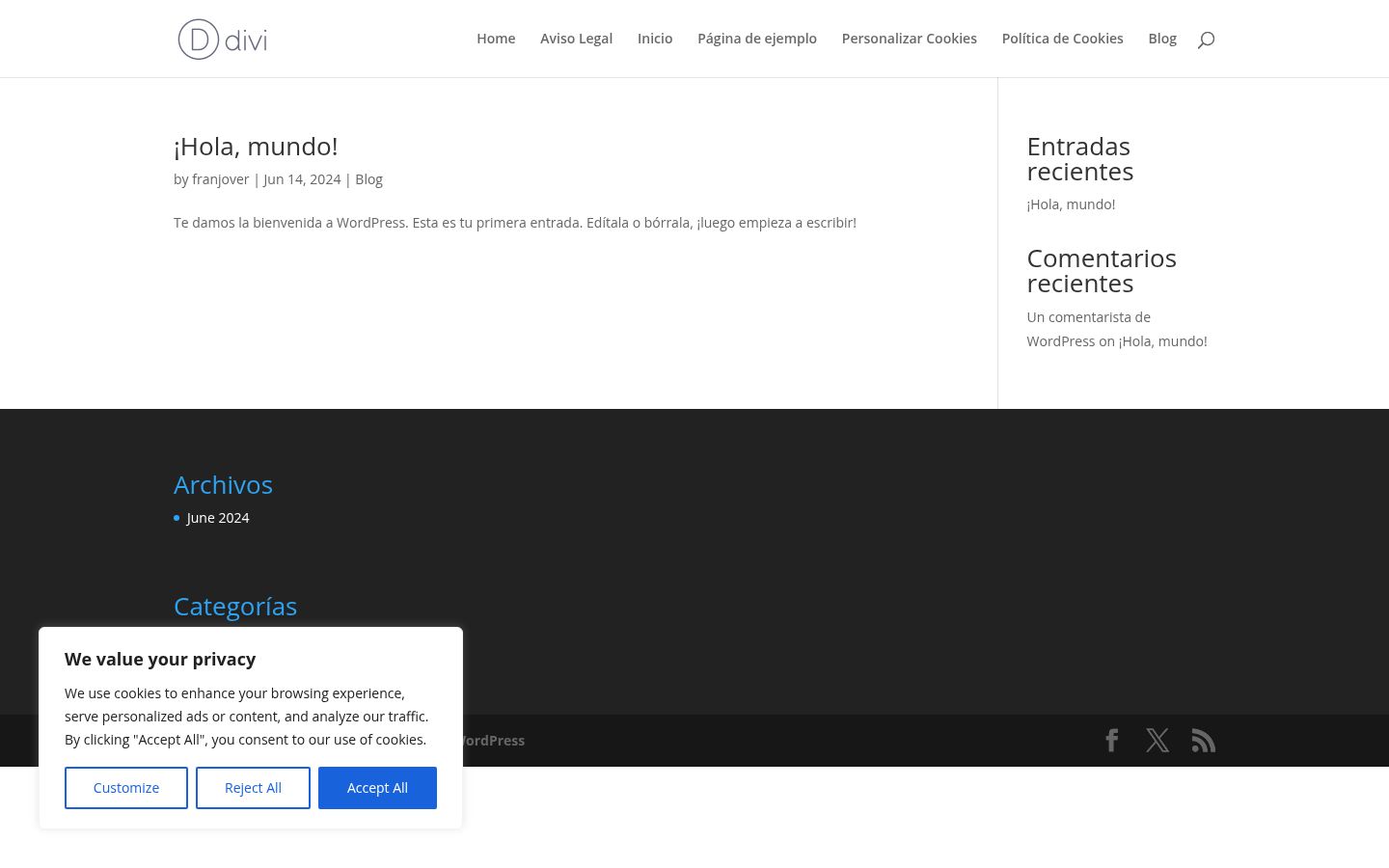 Screenshot tal-banner tal-kunsens muri qabel kwalunkwe interazzjoni