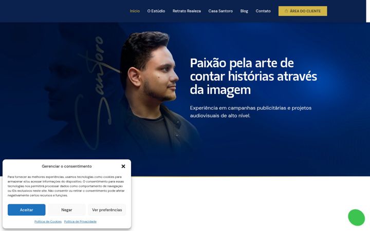 Skärmbild av estudiosantoro.com.br